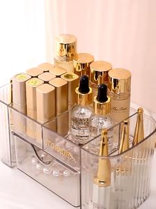 Storage Box Cosmetic Multi Layer: Kotak Penyimpanan Kosmetik Mewah Tahan Debu Rak Penyimpanan COD