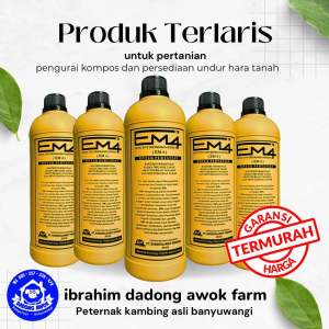 EM4 PERTANIAN EM4 warna KUNING - Pengurai pupuk kompos pembuatan fermentasi - EM4 organik pertanian