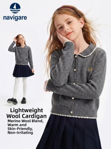 navigare kids | Girls Light Wool Knitted Cardigan