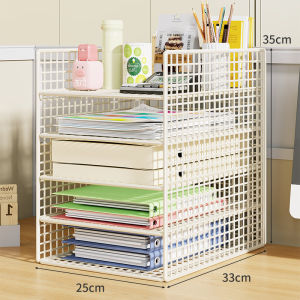 Metal File Organizer Bookshelf A4 Paper Files