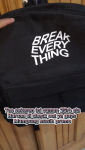 Tas punggung ransel sekolah break pria wanita terbaru murah bahan canvas kualitas distro grade A