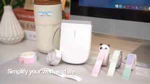 NIIMBOT D11H Bluetooth Label Maker Printer - Upgraded Portable Thermal Sticker Printer for Food Packaging Home Office