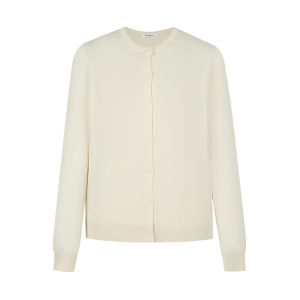 Yellow Knitted Open Cardigan Womens Korean Style Long Sleeve Top Spring Summer Versatile Fashionable Sweater Commute Edition