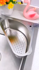 Sink Strainer Stainless Steel Drain Basket Multifunction Sink Filter Fruit Vegetable Skin Cleaning