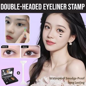 [Super Convenient Douyin Tool] Double-Headed Eyeliner Stamp Cat Eye Eyeliner Pen Waterproof Long Lasting Not Easy To Smudge Lazy Persons Eye Makeup