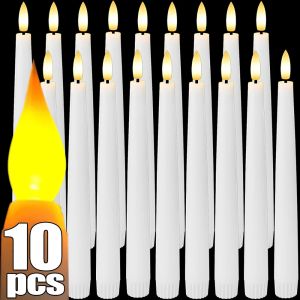 10pcs LED dài nến Flameless Chỉ đèn nến chạy bằng pin đèn nến cho Trang chủ sinh nhật đám cưới tiệc tối trang trí