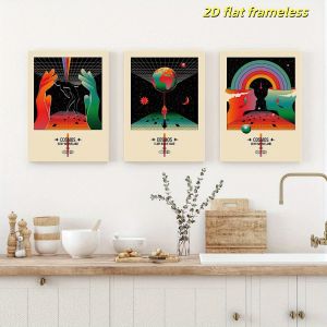 3 pieces of space travel art canvas posters space design classic modern style suitable for bedroom office living room caf