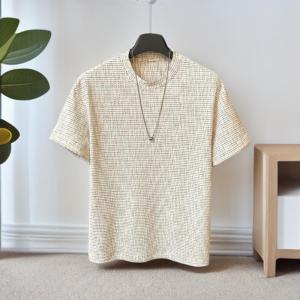 Summer Ice Sensation Cotton round Neck T-Shirt Short Sleeve Tie Dye Design Versatile Casual Leisure Brand Store Special Texture