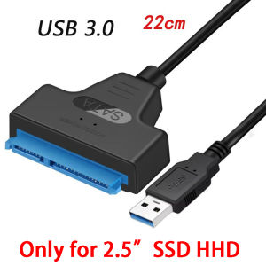 Congdi | SATA To USB 3.0 Adapter Cable for 2.5/3.5 Inch SSD HDD SATA III Hard Drive Disk Converter Support UASP with 12V Power Adapter