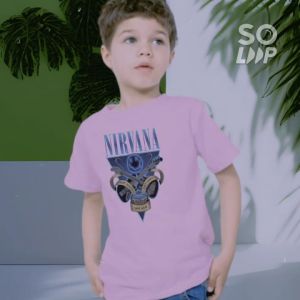 Nirvana Band Kaos Anak Laki dan Anak Perempuan Terbaru Usia 1-12 Tahun