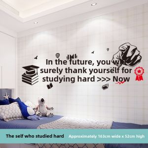 Motivational Stickers Educational Training Institution Tutoring Class Cultural Wall Childrens Room Decoration Waterproof PVC