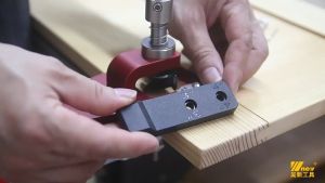 Aluminium Alloy Hinge Hole Positioning Drilling Guide Locator 铝合金叶门铰链开孔定位器