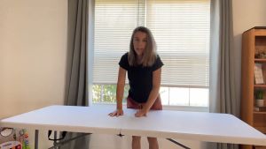 Folding Table 6FT Portable Computer Table Heavy Duty Outdoor Garden Foldable Table Steel Residential grade Table White