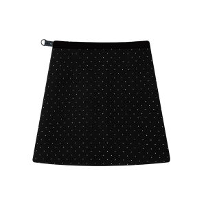 Váy Ngắn Chữ a Cạp Cao Cho Bà Bầu Mùa Đông Họa Tiết Chấm Bi Ôm Sát Cơ Thể Dáng Chữ a Cỡ Lớn Cho Phụ Nữ Mang Thai