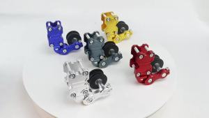 Motorcycle Adjuster Wheel Chain Tensioner CNC Aluminum Modification Spoke Chain Transmission Parts for Beach Bike Chopper ATV