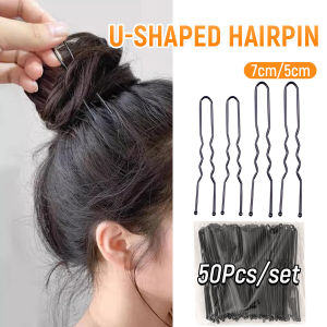 Biblio【Ready in Stock】 50 Pcs 5cm/7cm U Shaped Hairpins Waved Hair Clips Barrettes Bridal Hairstyle Tools Hair Pins