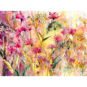 Colorful Flower Abstract Artwork Jigsaw Puzzle 500/1000/1200/2000PCS Stress Relief Puzzle Wall Art Decor Gift