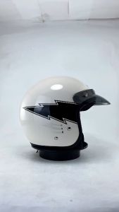 Helm Bogo Retro Rsix Laxus Motif Petir Terbaru Premium Cewek Cowok Dewasa SNI