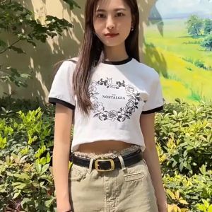 Ikat Pinggang Kulit Wanita Sabuk Gesper PU Leather Belt Gaya Casual Retro Aksesoris Fashion Korea