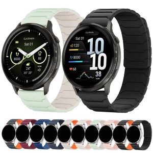 20 22mm Magnetic Strap For Garmin Venu 4 45mm 3 2 Sq Silicone Loop Band Forerunner 570 265 255 Vivoactive 6 5 4 Sports Watchband
