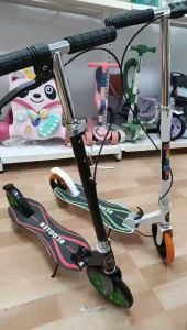 (loại to)Xe scooter xe trượt cỡ lớn có phanh tay chân chống chịu tải đến 150kg cho thiếu niên và người lớn