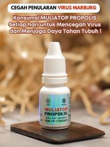Propolis Muliatop 6ml Ori Propolis anti Virus Bakteri dan Jamur membantu penyembuhan Diabetes Jantung DBD Paru paru Mata Luka luar Alergi Aman untuk Ibu Hamil dan menyusui