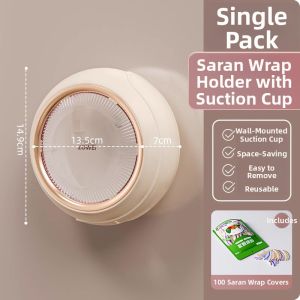 youqin | Wall Mounted Food Wrap & Bag Organizer
