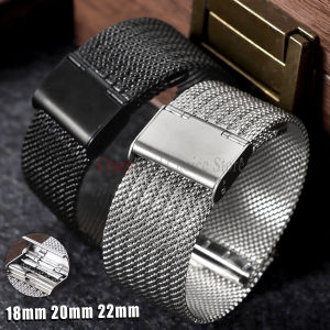 0.6 Mesh Stainless Steel Watch Band Quick Release Milanese Replacement Strap 18mm20mm22mm Universal Men Women Bracelet Wristband