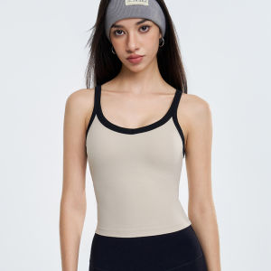Spicy girl style contrasting color sports vest beautiful back womens thread tight yoga clothes fitness running training sports underwear for women