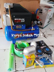 Mesin Kompresor 1HP PK Imola 125 Kompressor Lakoni Pompa Angin Pakai Oli Listrik Compressor 25Liter 1HP Tanki 25L IMOLA 125