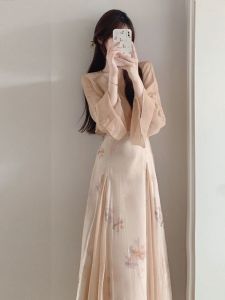 CHANGTONG | Elegant Chinese-style Zen French Charm Spring Dress