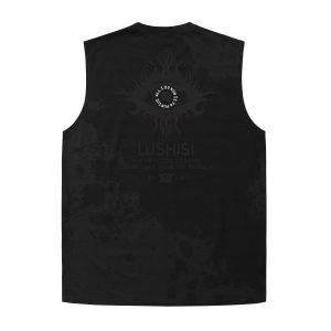 LUSHISI Quick Dry Moisture Wicking Sports Training Tank Top Sleeveless T-Shirt Mens Printed Design Youth Summer Fashion