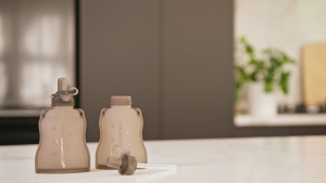 Haakaa Happii Bear Silicone Goody Pouch & Silicone Yummy Pouch - 170ml / 130ml