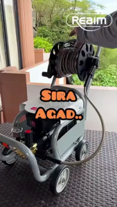 REAIM 300bar เครื่องฉีดน้ำแรงดันสูง ปรับแรงดันน้ำได้ มอเตอร์เหนี่ยวนำ Induction Motor สามารถดูดน้ำได้ด้วยตัวเอง และมีระบบ พร้อม อุปกรณ์ ครบชุด High Pressure Washer เครื่องฉีดน้ำ รุ่น