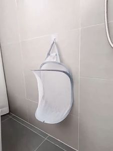Hanging Foldable Wall-mounted Laundry Basket/Bathroom Storage Laundry Bag Thick Fine Baby&Kids Dirty Clothes Organizer Laundry Net Wash Bag