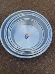 Khay Nhôm - Khay Tròn Nhôm - Xửng Nhôm tròn - mâm bơ nhôm tròn  đủ size 46 đến 72.