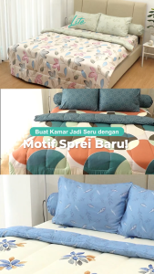 Kintakun Lite - Bed Cover SET SPREI FITTED King (180x200) Terlaris pilihan
