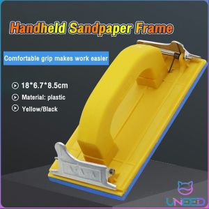 Need. Handheld Sandpaper Sheet Frame Holder Anti-slip Hand Sandpaper Holders Plastic Practical
