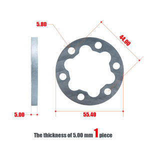 2~6mm Brake Disc Washer Skateboard Electric Bicycle Modification Accessories Disc Gasket 6-hole Wheel Hub
