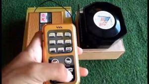 Siren 8 Tone 12V รุ่งX5-200W พร้อมลำโพงแบน ครบชุด