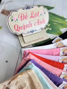 Sét 5 Và 10 Quần lót Cotton nữ phối gấm xinh mềm mịn 1214 [35-45kg] Co giản thoáng mát - Đồ Lót Quỳnh Anh