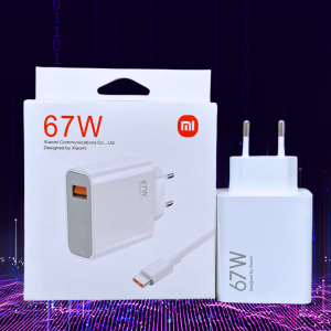 Xiaomi | Xiaomi Original 67W Fast Charge Turbo Charger Adapter with USB Type C Cable for Redmi Note 14/13 pro Mi 14T K60 K60E K50 Phones