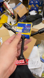 LIPPRO Japan 881-05 Kunci Sock Y 12x14x17 Hitam Pendek Y Socket 12 mm 14 mm 17 mm Vanadium Jepang