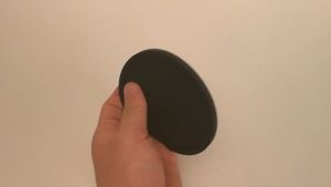 1 PCS Black/Grey Circular Thickened PVC Coaster Non-slip Silicone Drinking Coaster Coasters Table Mat Placemats Kitchen Accessories