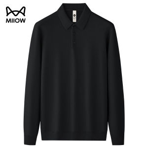 MiiOW | Áo Thun Dài Tay Polo Nam Ấm Áp Mùa Thu/Đông