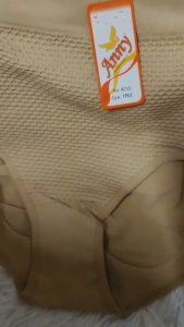 Anny กางเกงผ้าทอ เก็บหน้าท้อง เอวสูง A755 Free size เหมาะกับสาวอวบ หรือตัวใหญ่ สีเนื้อ สีน้ำตาล