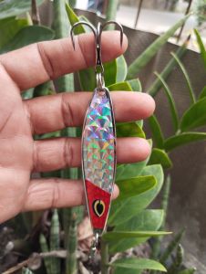 SPOON PALA MERAH.BERAT 30GRM SPOON TIPE S MODEL SISIK. TRIBLE HOOK 5X STRONG.KAIL HITAM TEBAL TAJAM