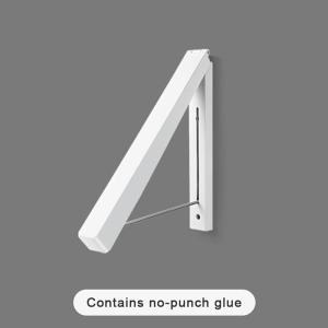 Folding Clothes Hanger Wall Mounted Eco Friendly Material Space Saving Drying Rack for Home Laundry Organization