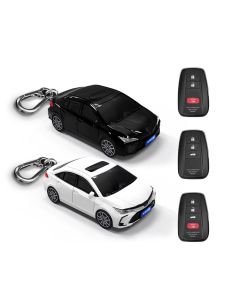 เคสป้องกันแบบสร้างสรรค์สำหรับ KEYS ของ Toyota Corolla พร้อมรูปแบบรถยนต์ กระเป๋าใส่กุญแจสำหรับผู้ชาย วัสดุพลาสติก ที่ปรับแต่งได้