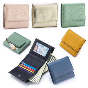 High-value 30% off Genuine Leather Ladies Wallet Short New Style Textured Coin Wallet